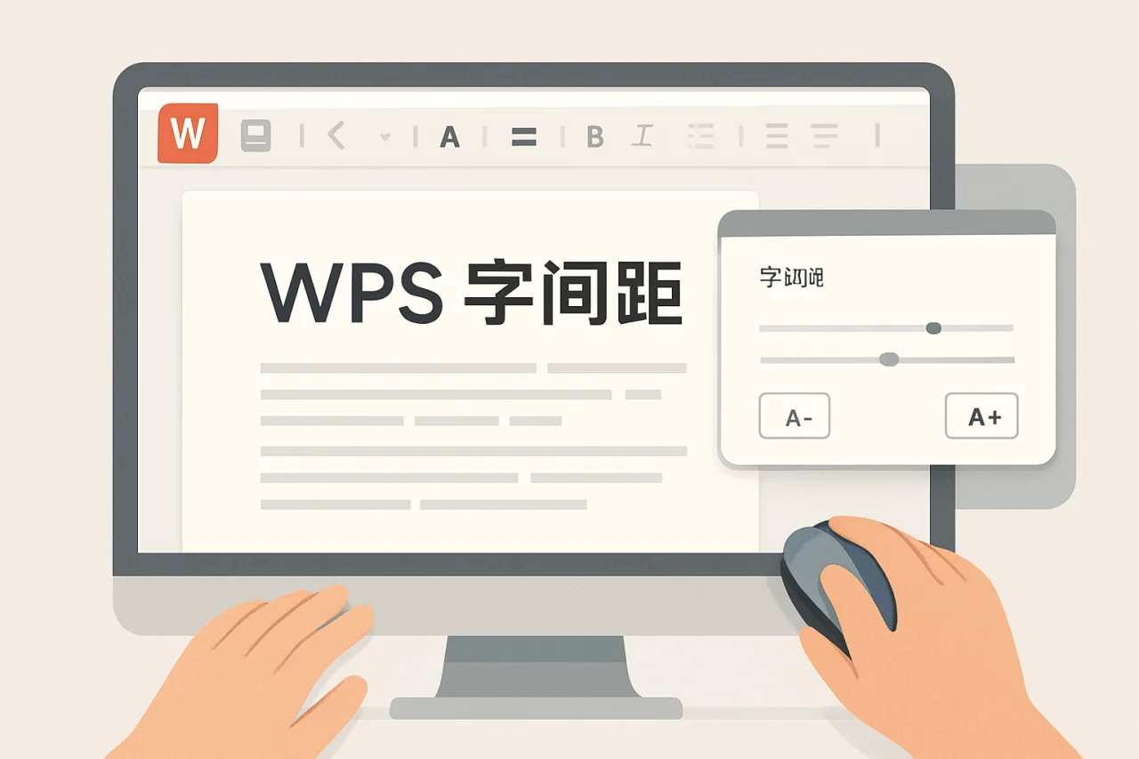 wps字间距