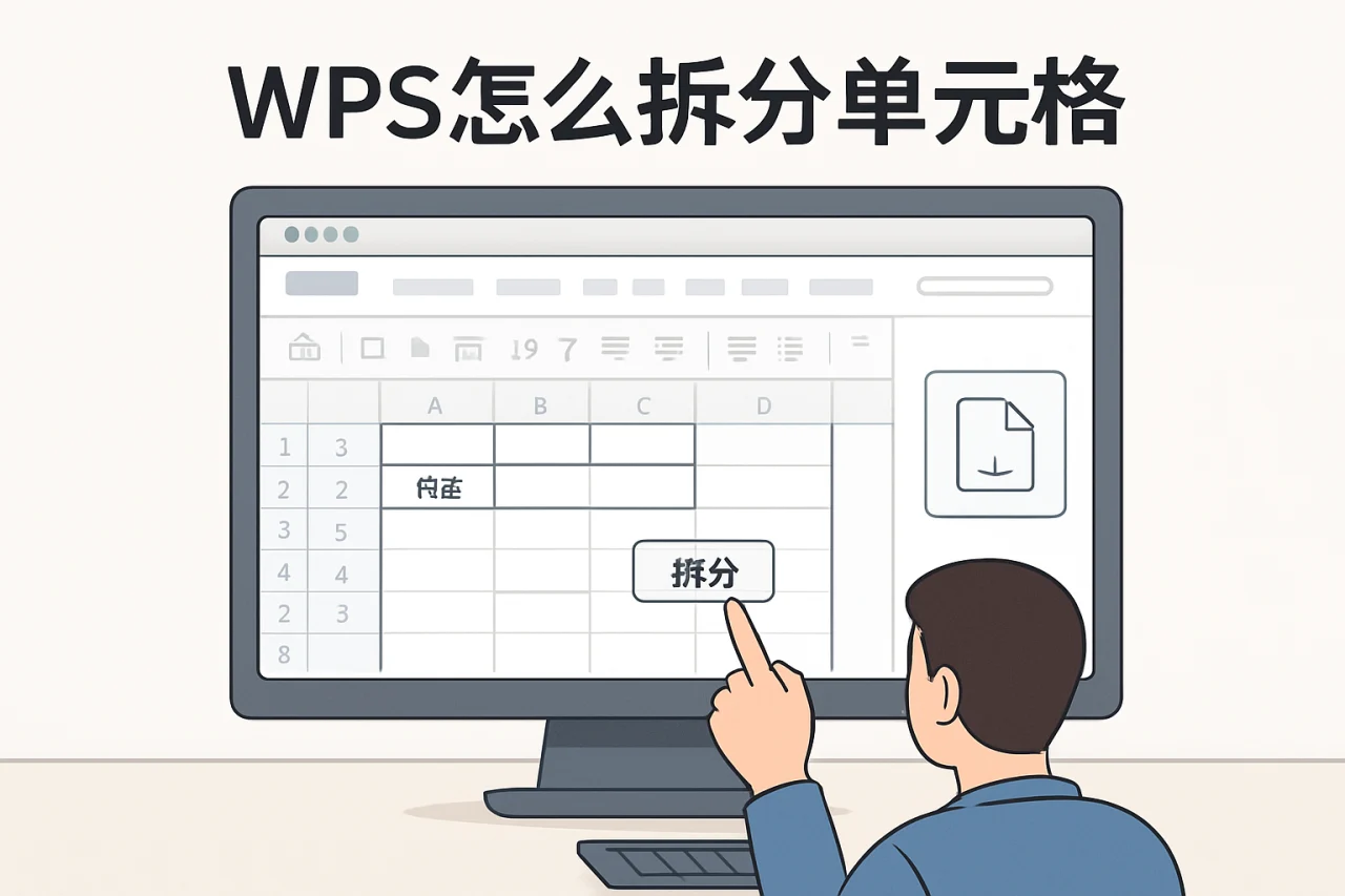 wps怎么拆分单元格