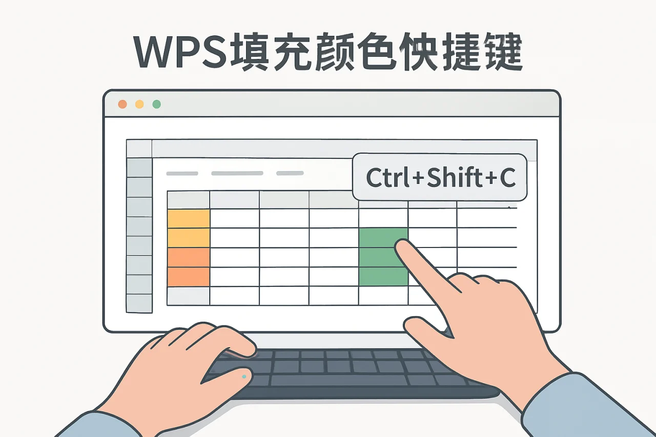 wps填充颜色快捷键