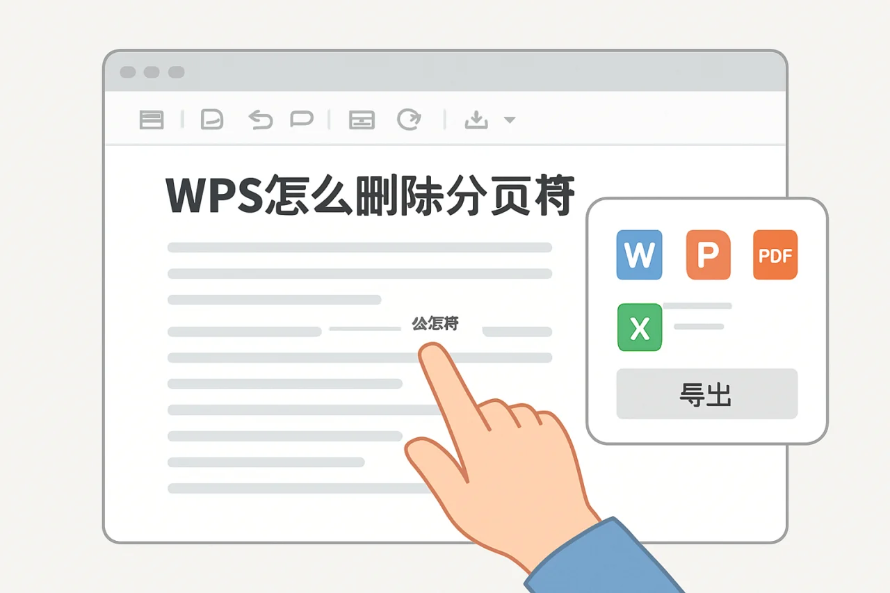 wps怎么删除分页符