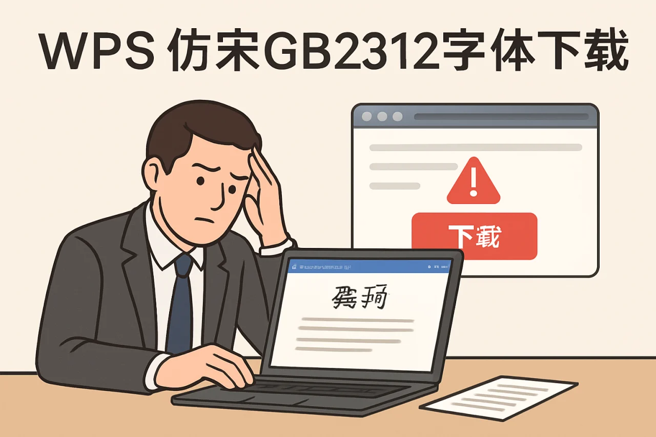 wps仿宋gb2312字体下载