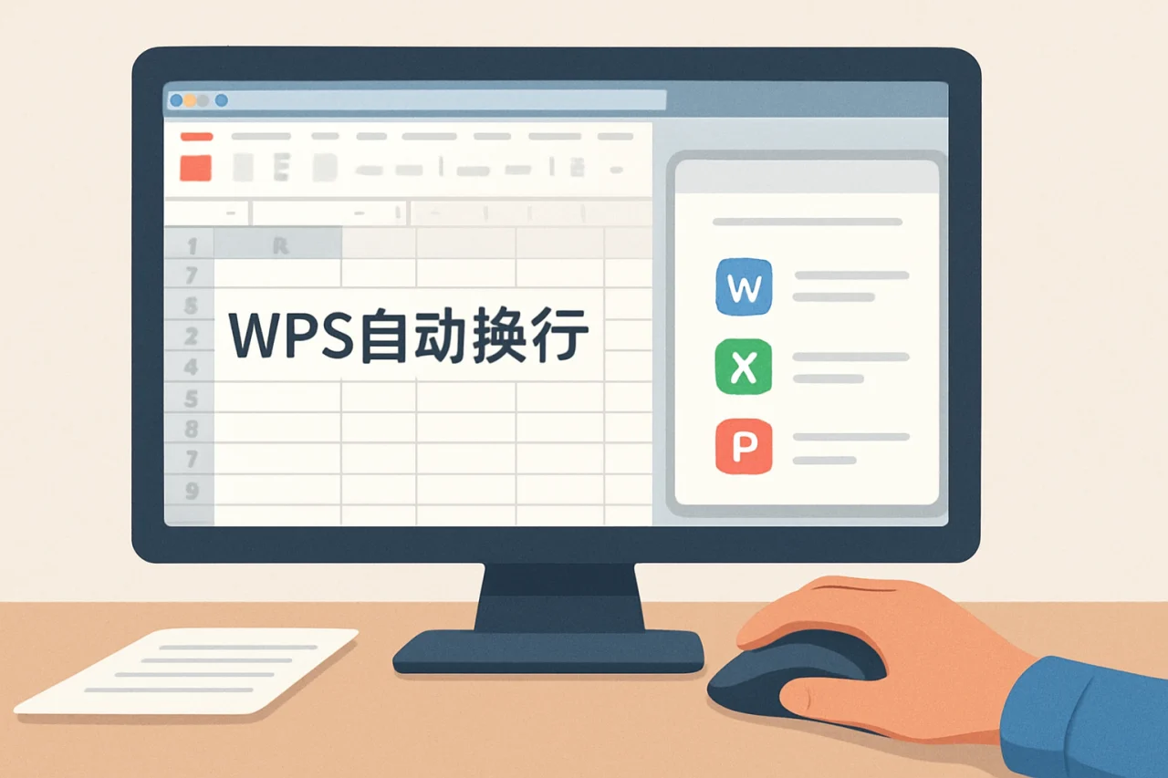 wps自动换行