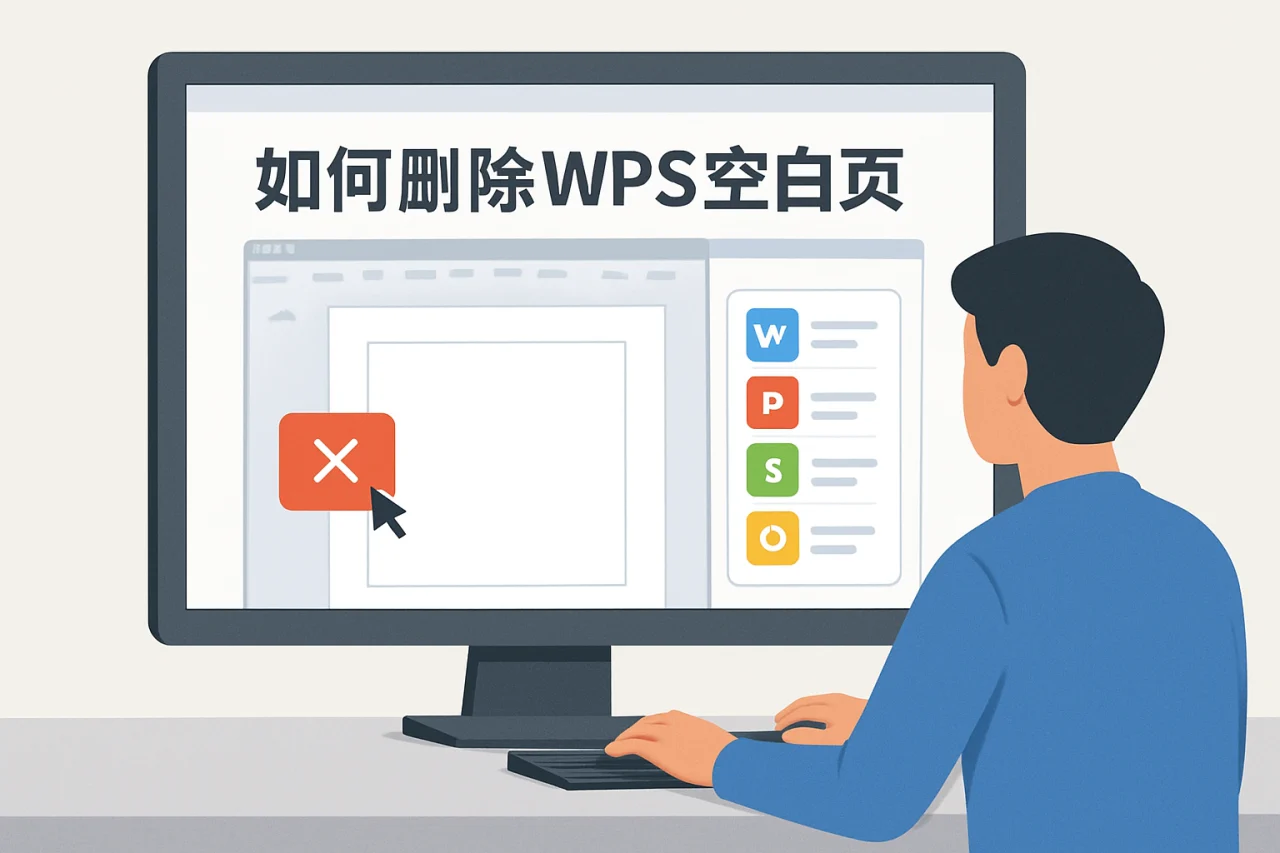 如何删除wps空白页