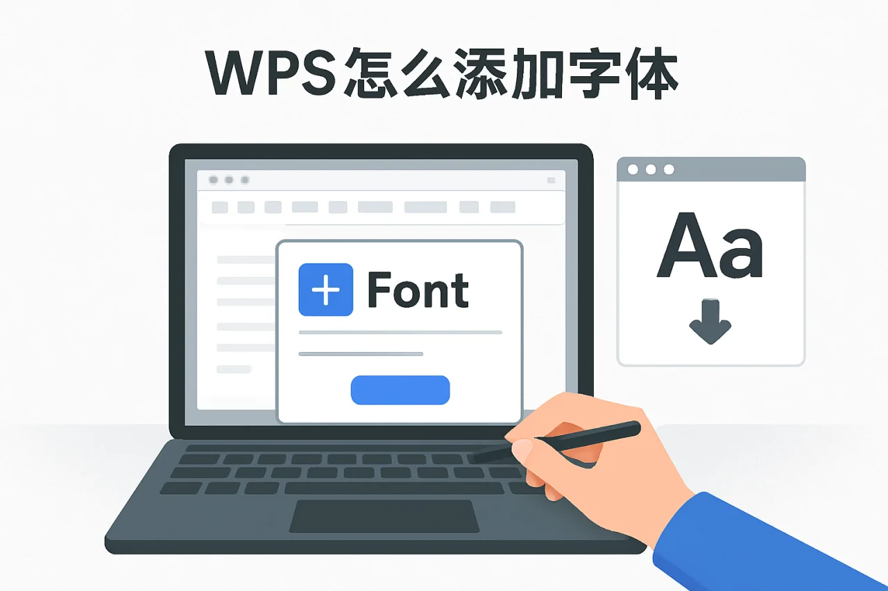 wps怎么添加字体