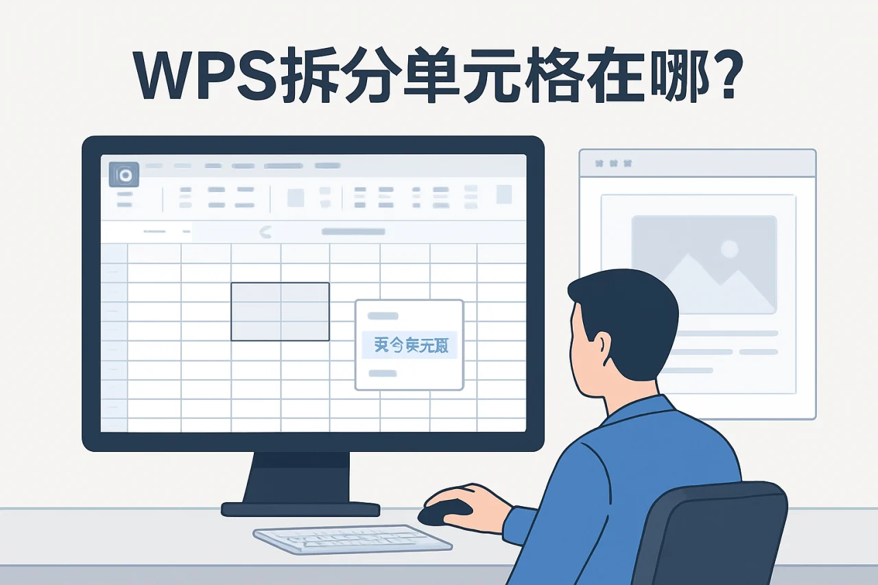 wps拆分单元格在哪