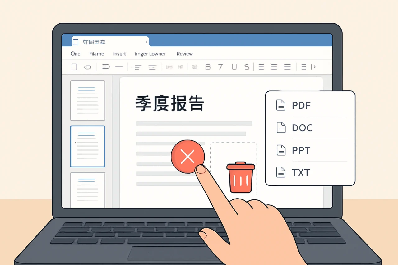 wps删除页面