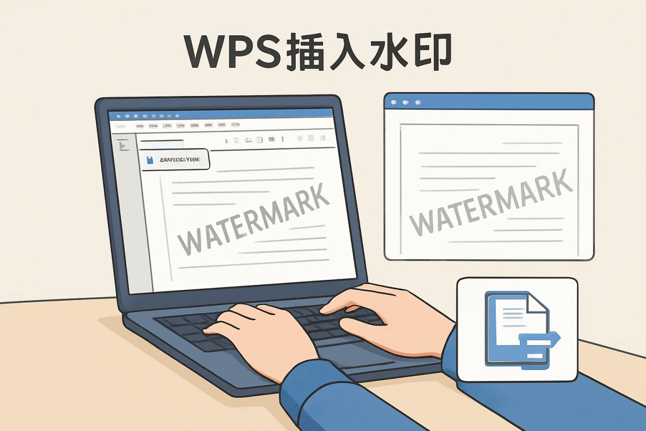 wps插入水印