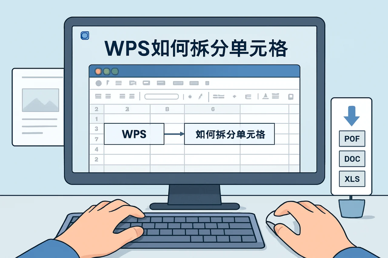 wps如何拆分单元格