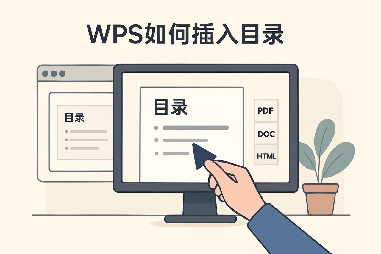 wps如何插入目录