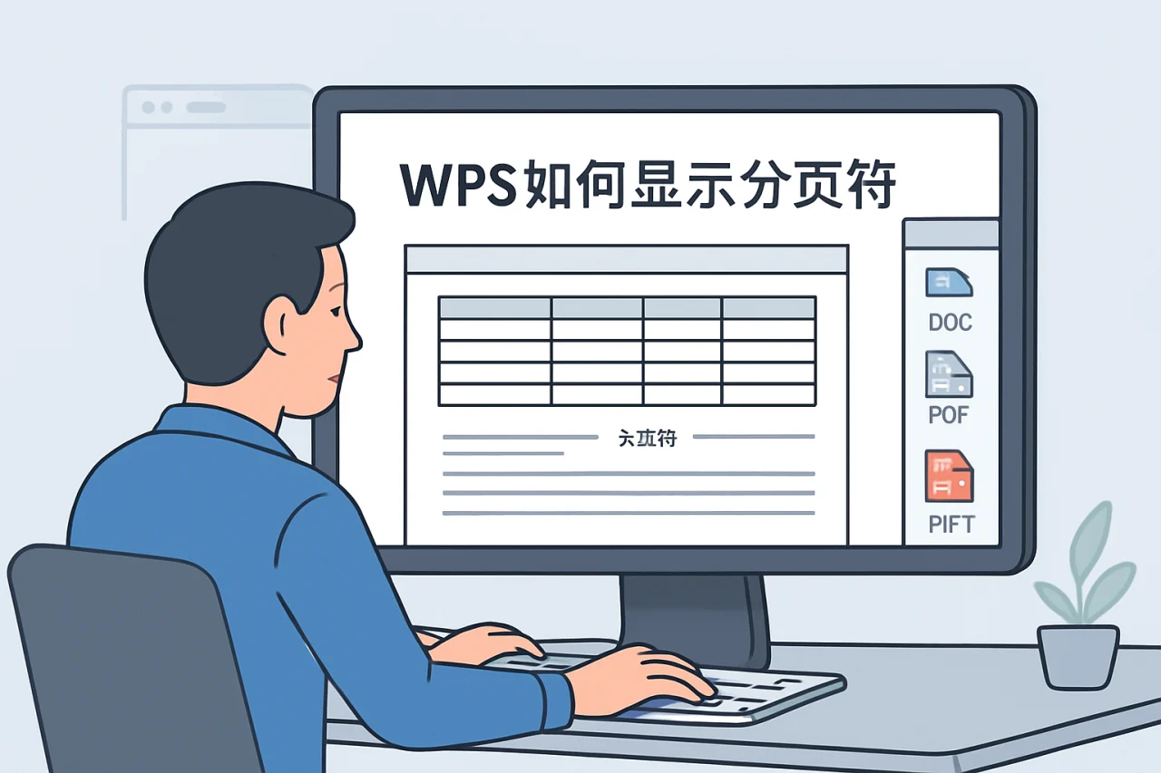 wps如何显示分页符